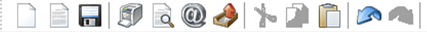 Letter Writer toolbar